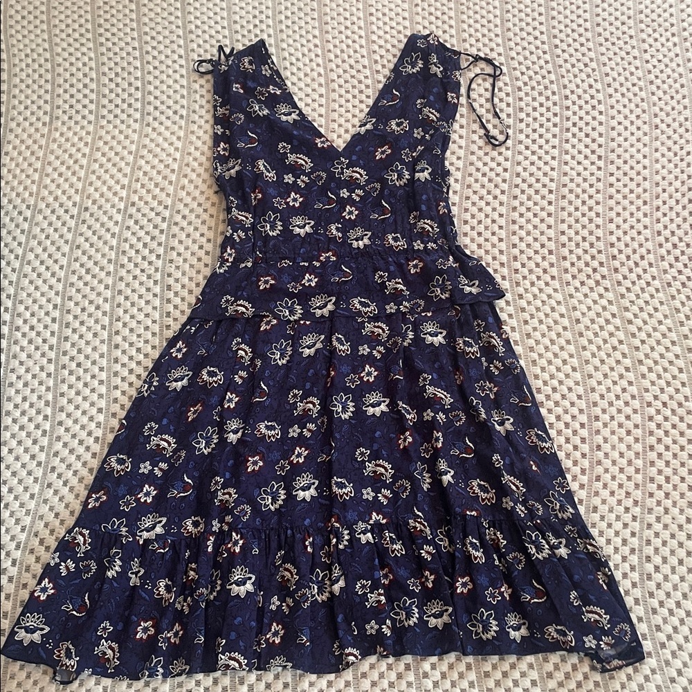 Thakoon Navy Lotus Printed Dress - Picture 12 of 16